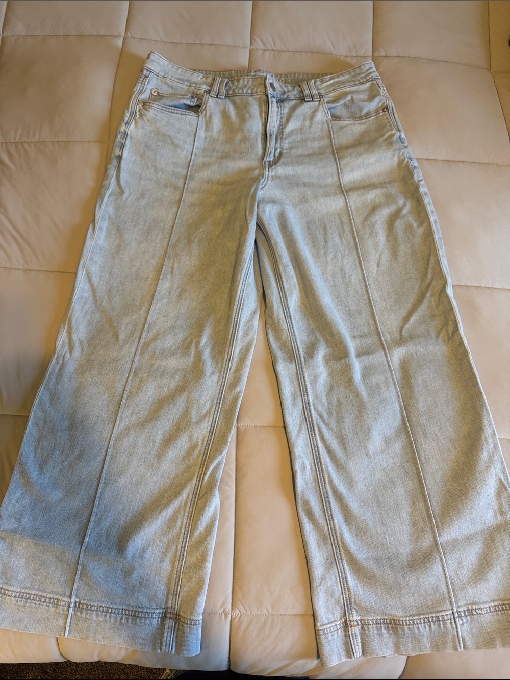American Eagle Outfitters Light Blue Wide Leg Jeans